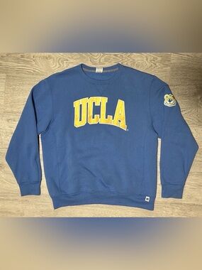 Vintage Russell Athletic UCLA Blue Crewneck Sweatshirt with Gold Lettering
